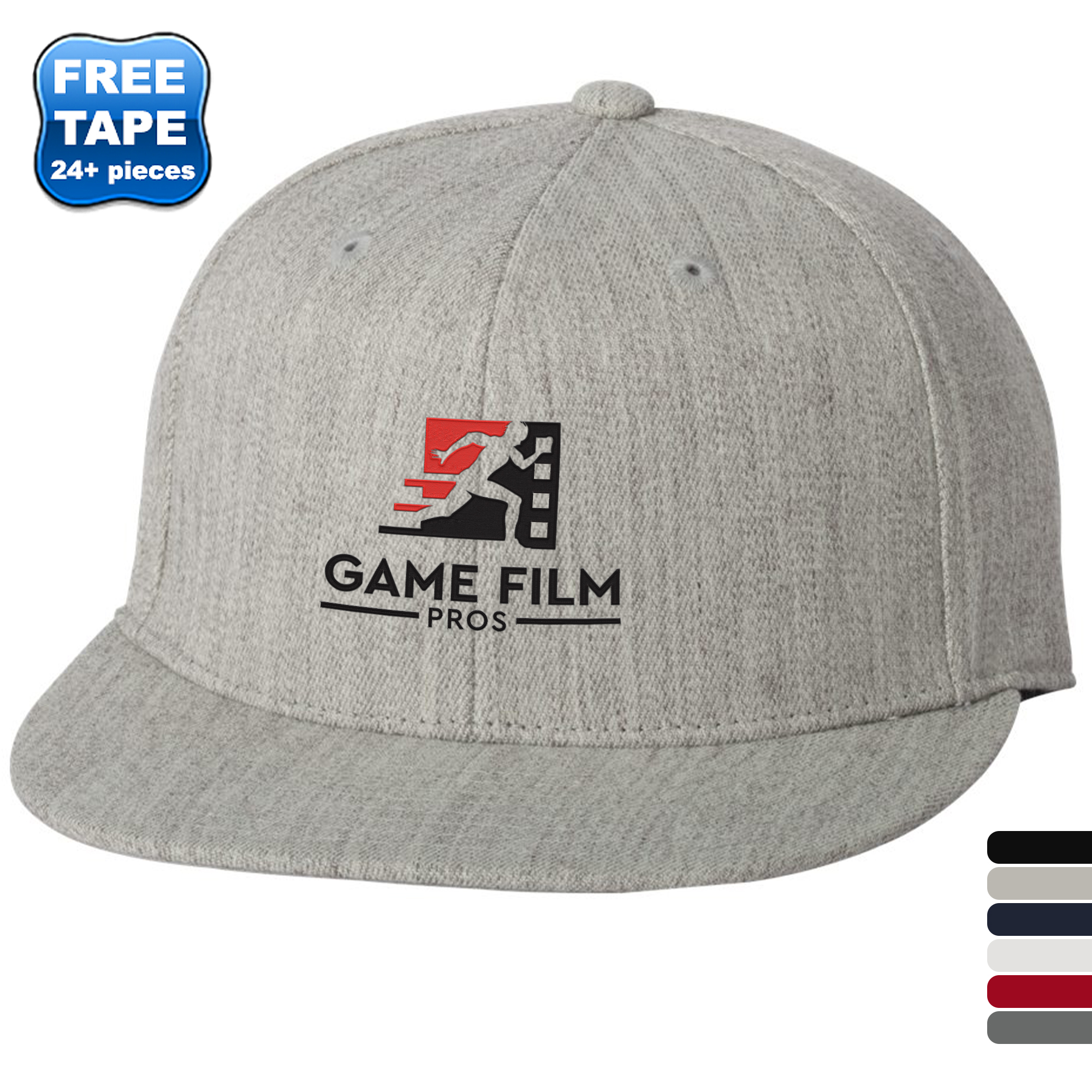 Product Photo 1 Flexfit® Wool Blend Constructed Fitted Flat Bill Cap