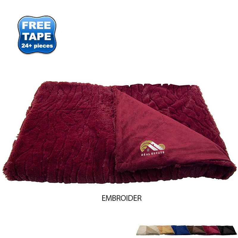 Product Photo 1 Mendocino Fur Feel Reversible Throw Blanket, 50" x 60"