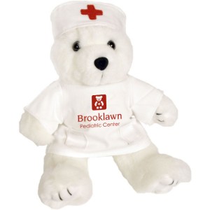Nurse Plush Bear, 8" - YT1065