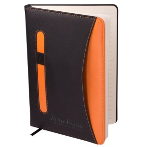 Gwyneth Two-Tone Journal, 5-3/4" x 8-1/4" - CLOSEOUT! - PM2709