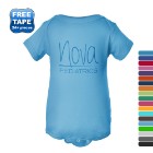 Photo 1 Rabbit Skins® Colors Ringspun Cotton Lap Shoulder Infant Creeper