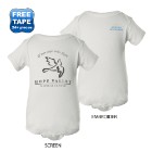 Photo 12 Rabbit Skins® White Ringspun Cotton Lap Shoulder Infant Creeper