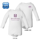 Photo 4 Rabbit Skins® Lap Shoulder Long Sleeve Infant Creeper, White