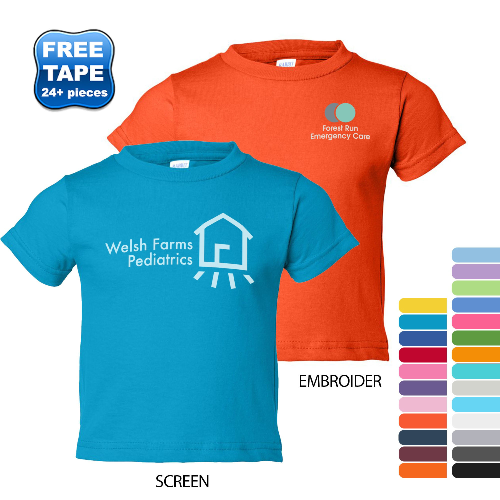 Product Photo 1 Rabbit Skins® Cotton Jersey Toddler T-Shirt