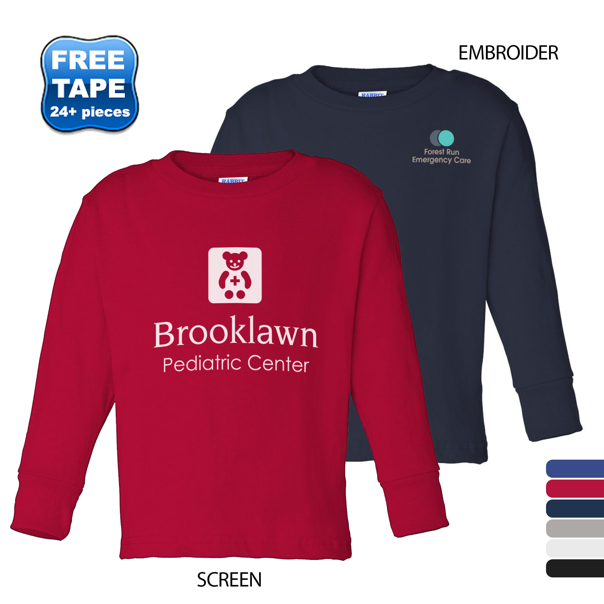 Product Photo 1 Rabbit Skins® Cotton Long Sleeve Toddler T-Shirt