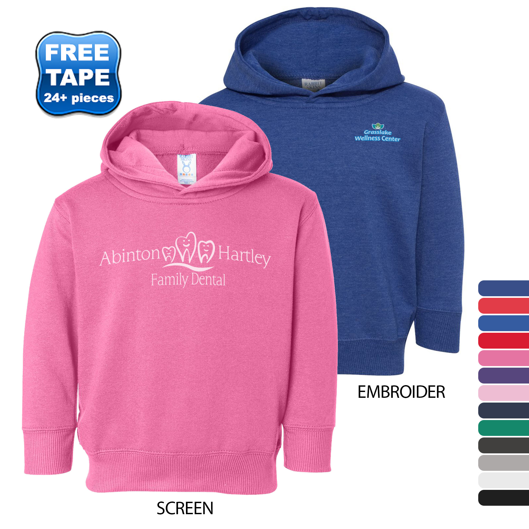 Product Photo 1 Rabbit Skins® Hooded Toddler Sweatshirt