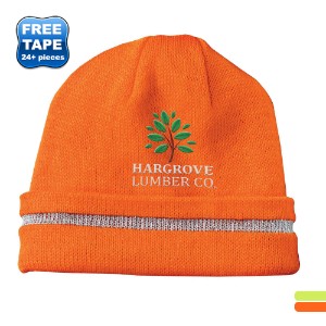 CornerStone® Enhanced Visibility Beanie with Reflective Stripe - WJ2376