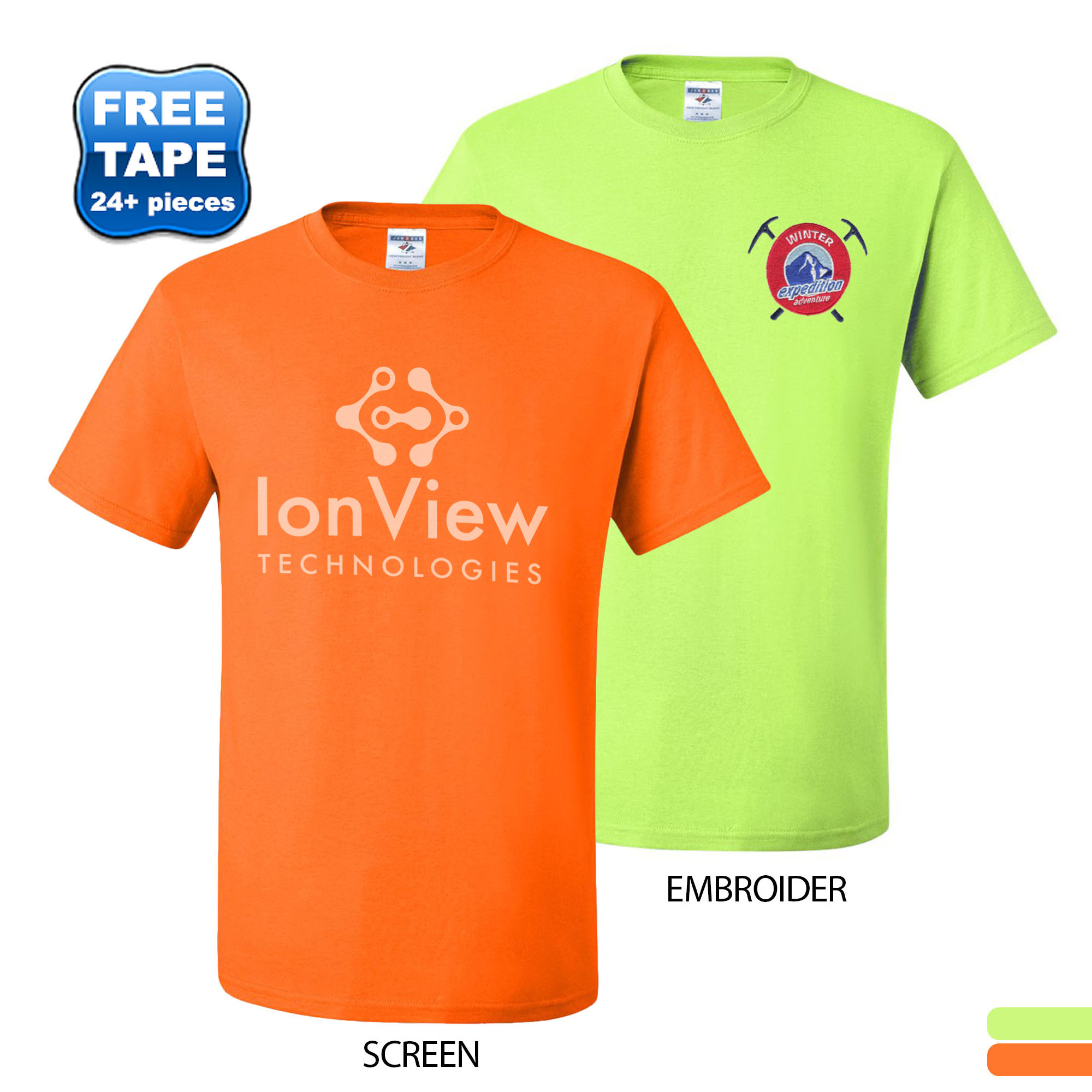 Product Photo 1 JERZEES® Dri-Power® Active 50/50 Performance Tee, Safety Colors