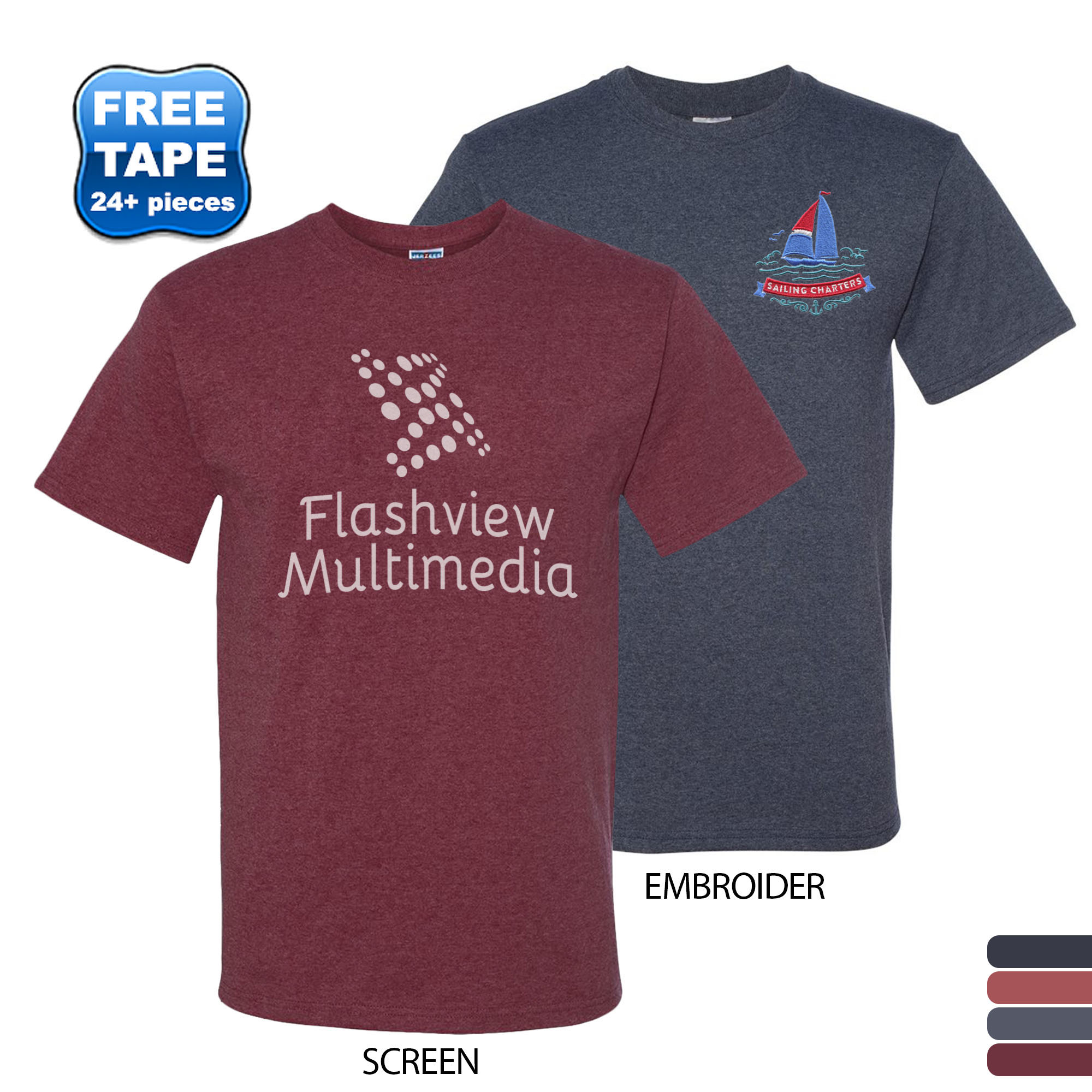 Product Photo 1 JERZEES® Dri-Power® Active 50/50 Performance Tee, Vintage Heathers