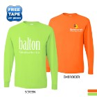 Photo 1 JERZEES® Dri-Power® Active 50/50 Men's Long Sleeve Performance Tee, Safety Colors