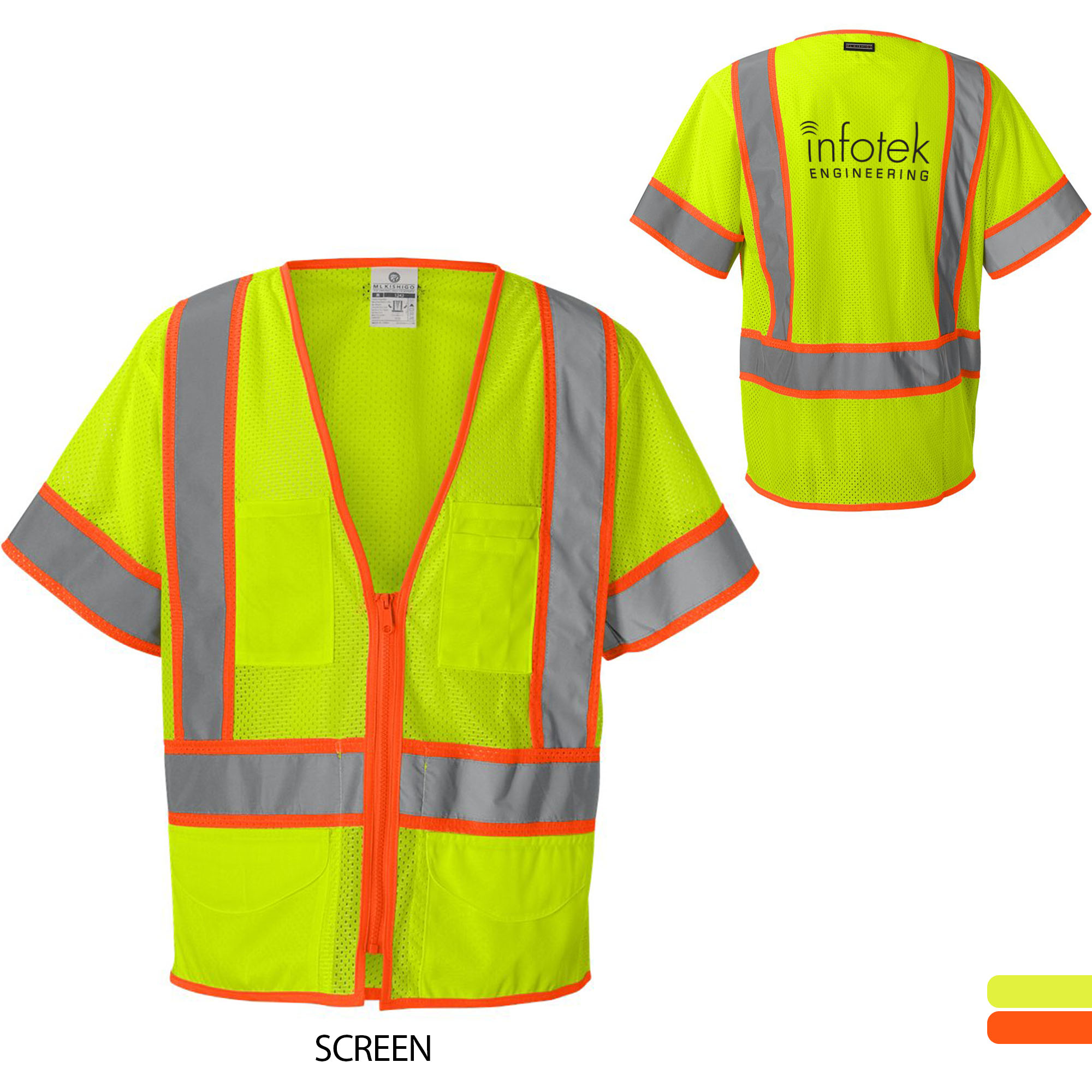 Product Photo 1 ML Kishigo® Ultra-Cool™ Mesh Surveyor's Safety Vest