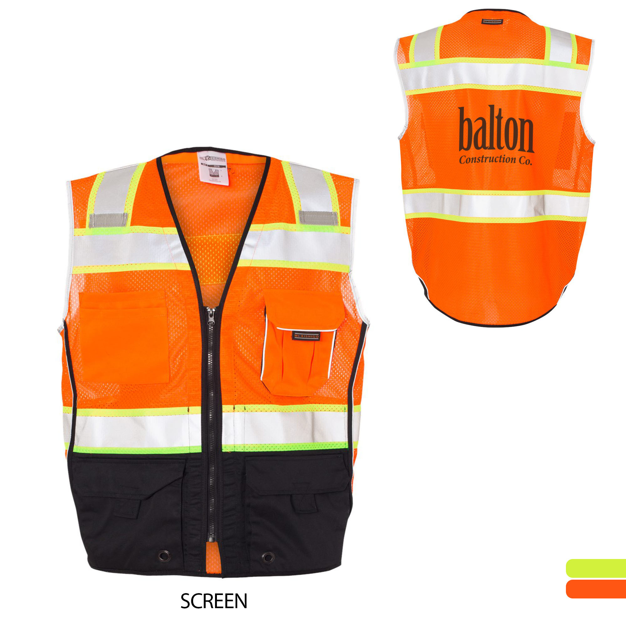 Product Photo 1 ML Kishigo® Black Series Black Bottom Safety Vest