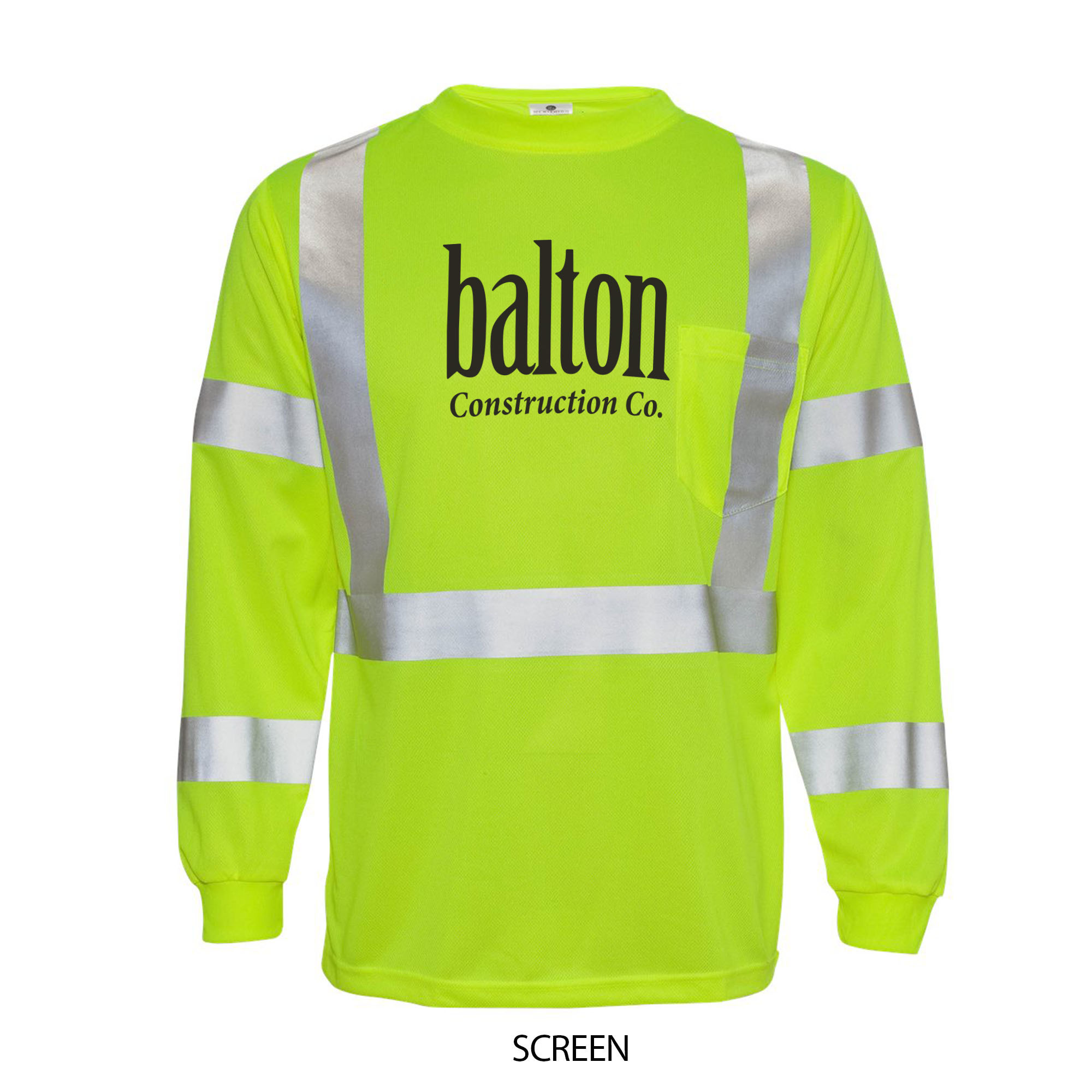 Product Photo 1 ML Kishigo® Microfiber Long Sleeve Men's Performance Class 3 Safety Tee