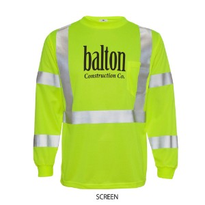 ML Kishigo® Microfiber Long Sleeve Men's Performance Class 3 Safety Tee - WJ3270