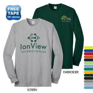 Port & Company® 50/50 Cotton/Poly Men's Long Sleeve Tee - WJ2363