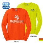 Photo 7 Gildan® Ultra Cotton™ 50/50 Men's Long Sleeve Tee, Safety Colors