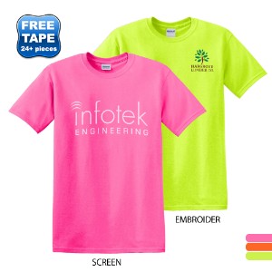 Gildan® Heavy Cotton™ 50/50 Men's Tee, Safety Colors - WJ2338