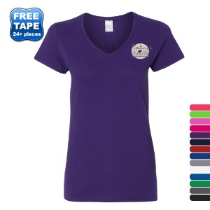 Gildan® Heavy Cotton™ 100% Cotton Ladies' V Neck Tee - WJ2341