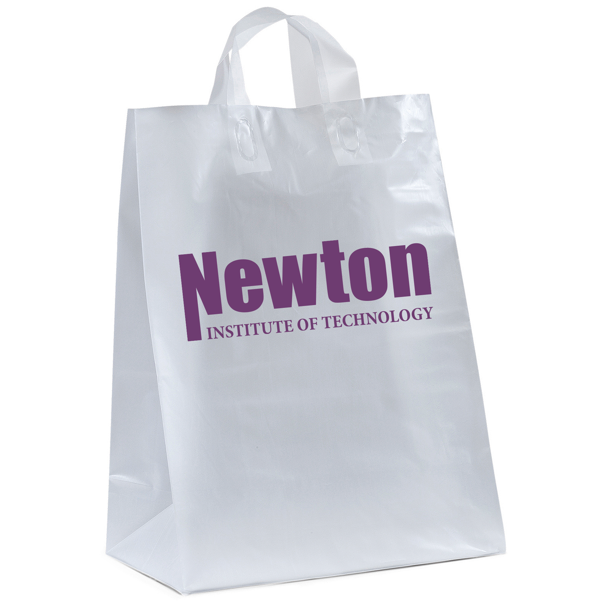 Product Photo 1 Frosted Clear Shopper, 13" x 17"