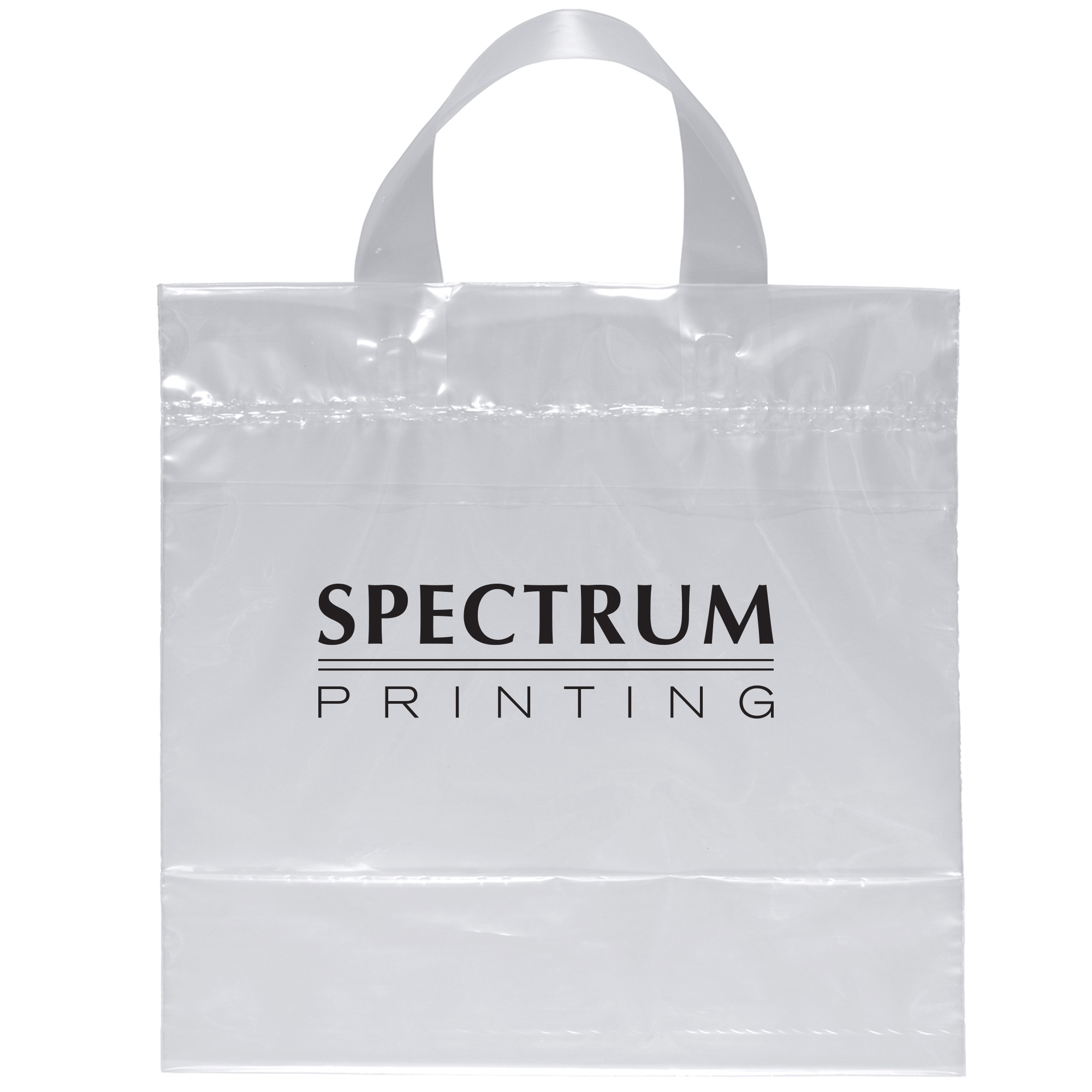Product Photo 1 Clear Plastic Grab Bag with Loop Handles, 12" x 12"