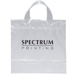 Clear Plastic Grab Bag with Loop Handles, 12" x 12" - BA2148