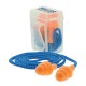 Corded Silicone Earplugs in Pocket Clip Case