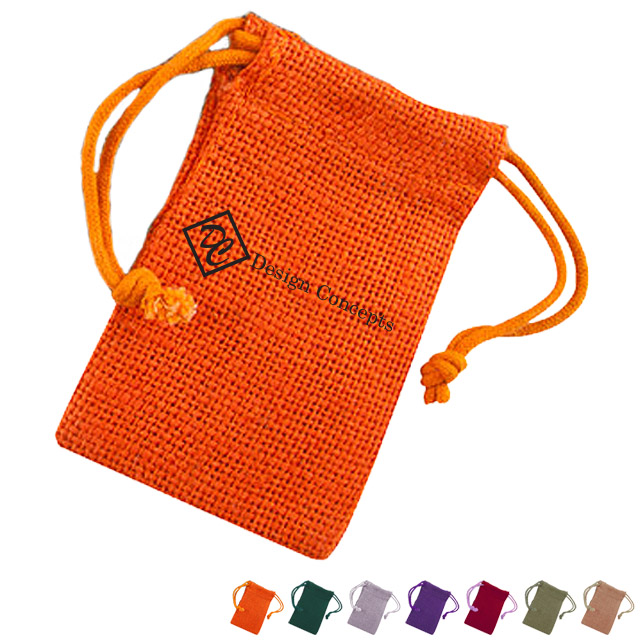 Product Photo 1 Natural Jute Drawstring Pouch, 3" x 5"