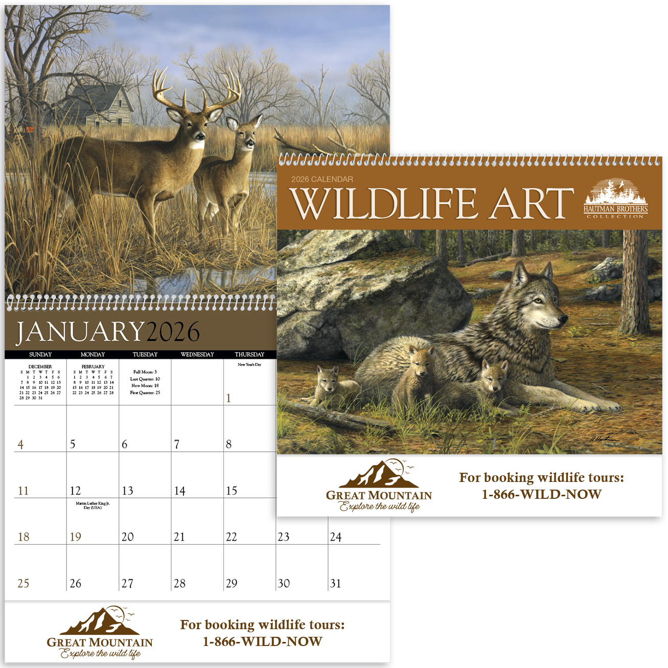 Product Photo 1 Hautman Brothers Wildlife Art Calendar