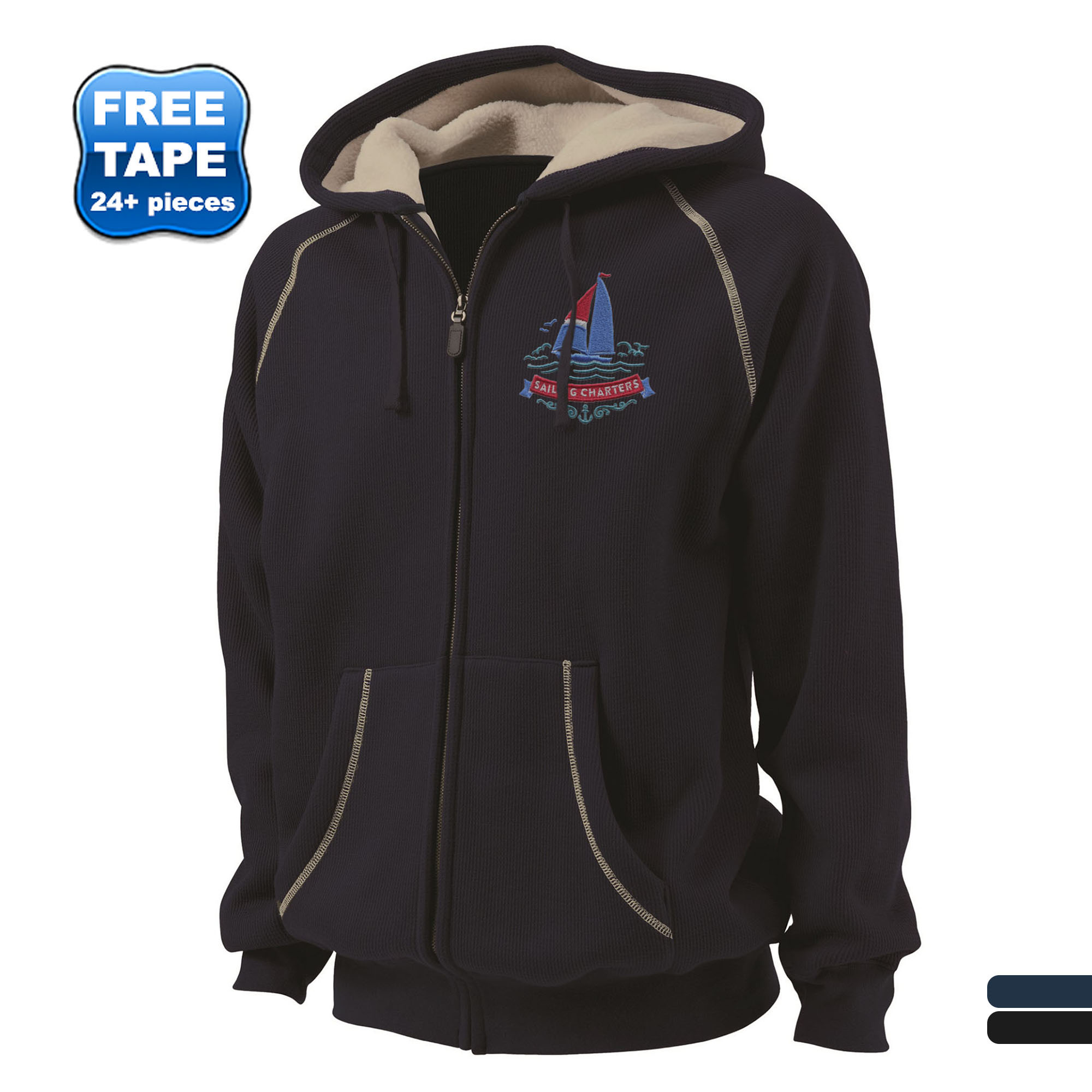 Product Photo 1 Charles River® Thermal Bonded Sherpa Men's Full Zip Hoodie