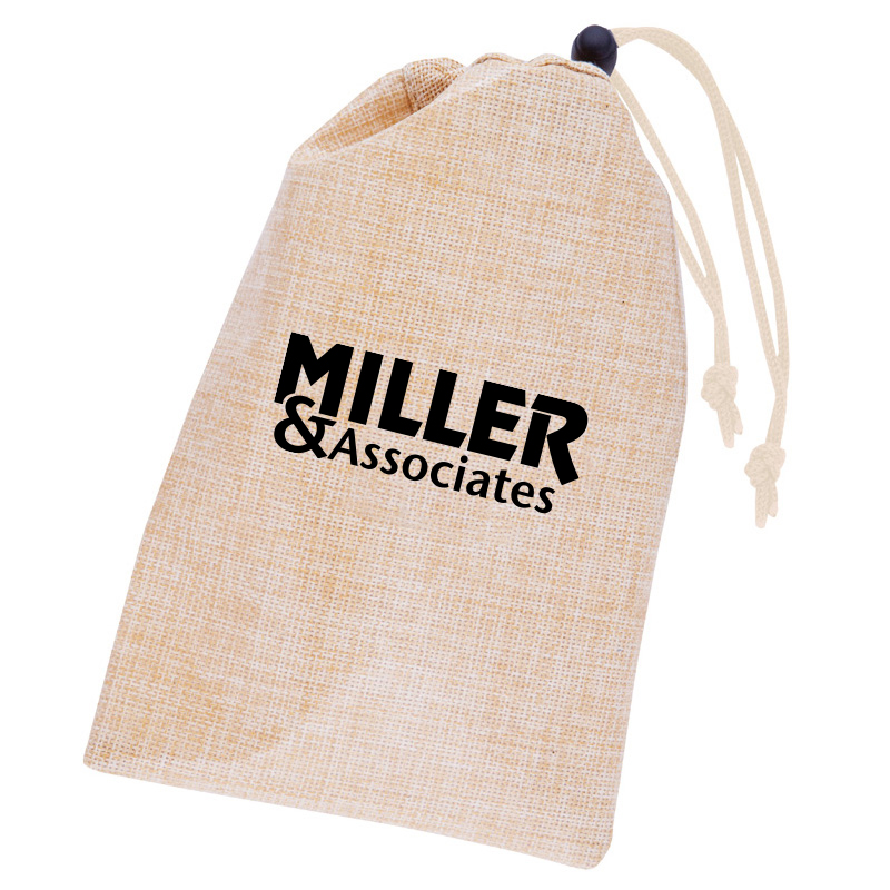 Product Photo 1 Jute Drawstring Amenity Bag