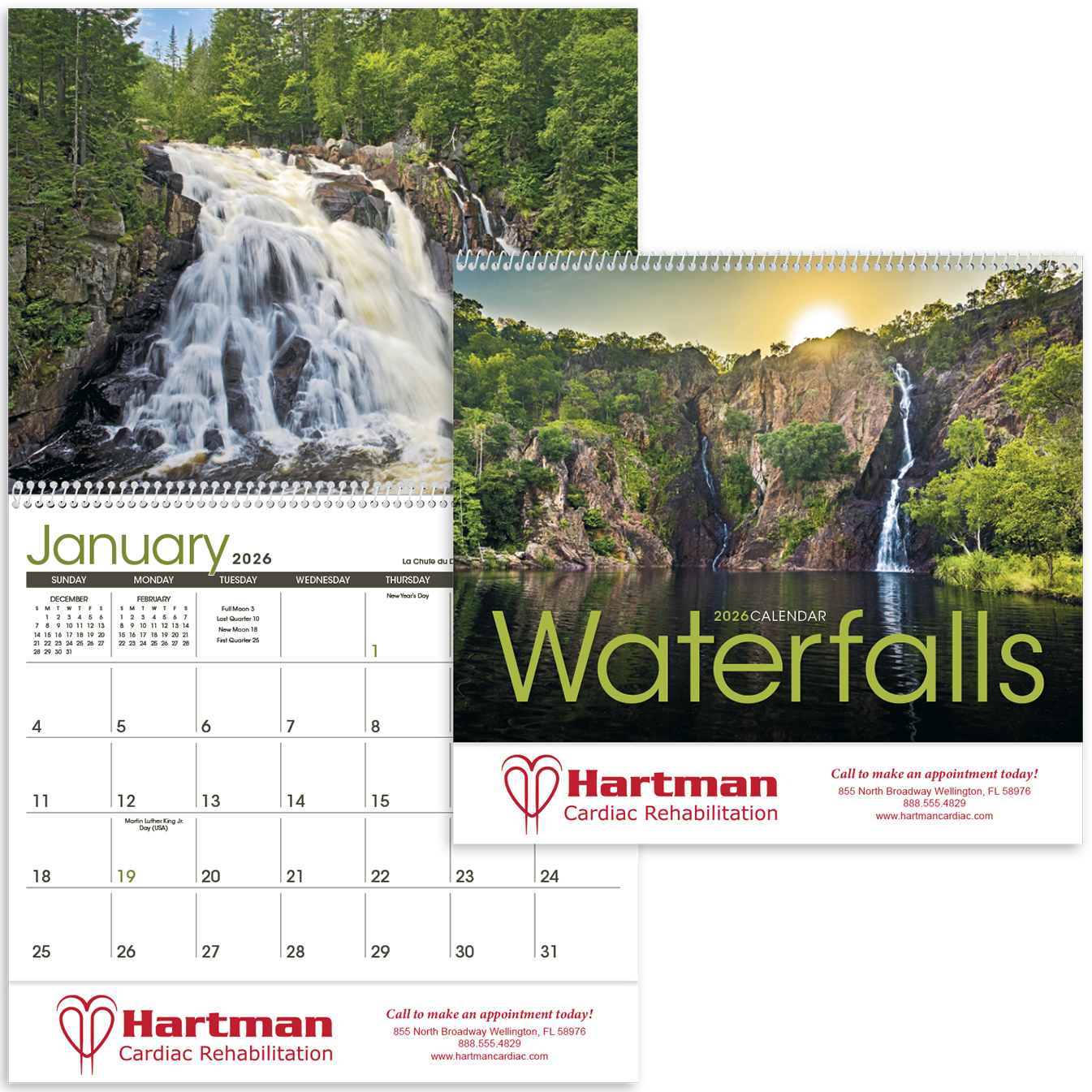 Product Photo 1 Waterfalls Wall Calendar