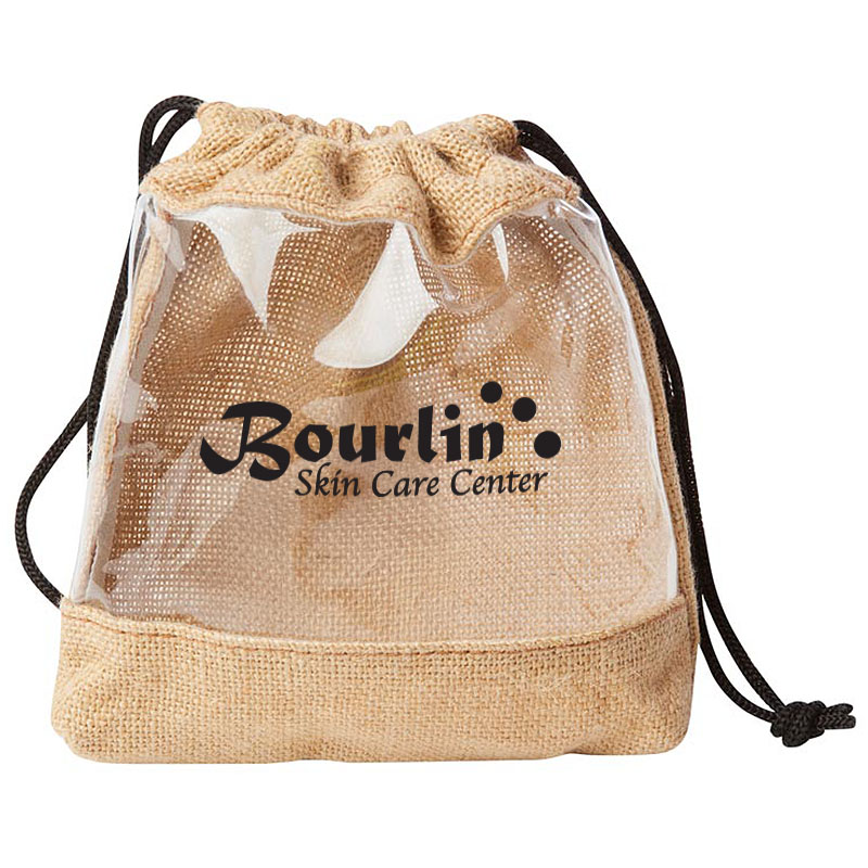 Product Photo 1 Clear Jute Drawstring Pouch