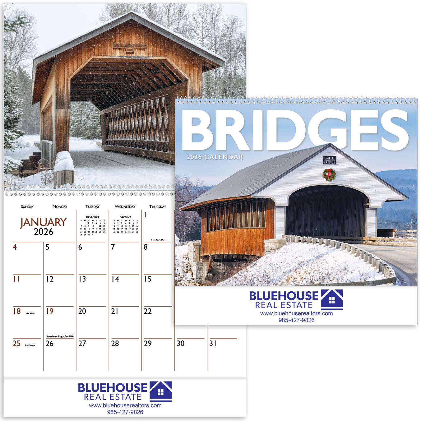 Product Photo 1 Covered Bridges Wall Calendar