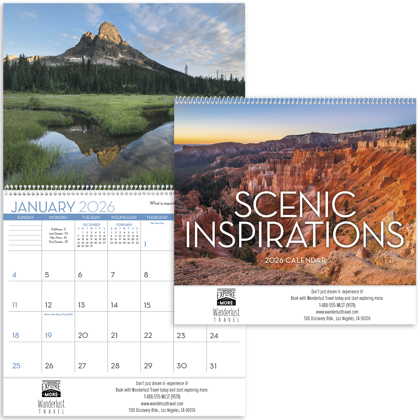 Product Photo 1 Scenic Inspirations Wall Calendar