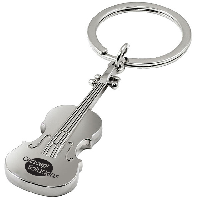 Product Photo 1 Silver Violin Keychain