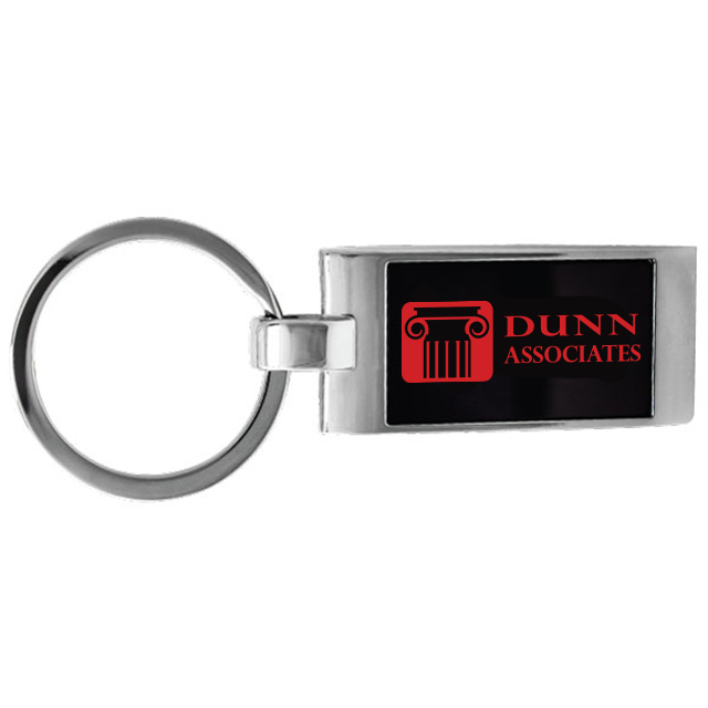 Product Photo 1 Simple Rectangle Metal Keychain