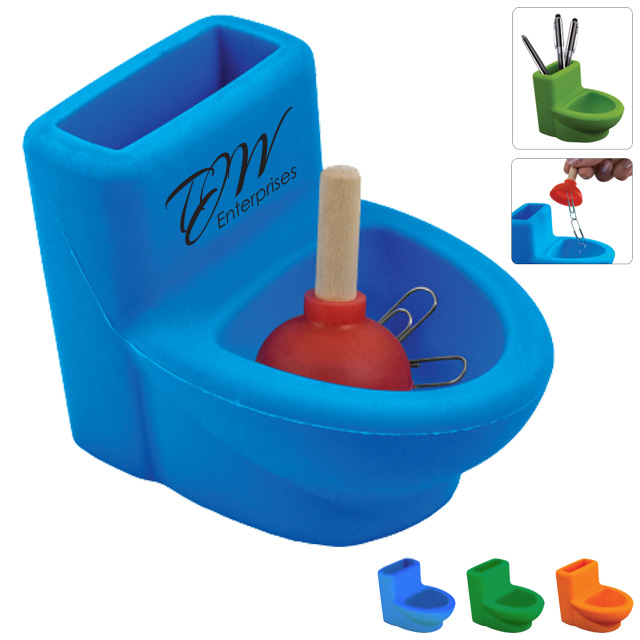 Product Photo 1 Silicone Toilet w/ Plunger Desk Set