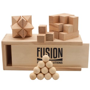 Wooden Puzzle 3-in-1 Boxed Set - AF1053