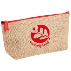 Photo 10 Jute Zipper Amenity Bag