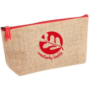 Jute Zipper Amenity Bag - VA1290