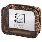 Photo 6 Leopard Trim Clear Amenity Bag
