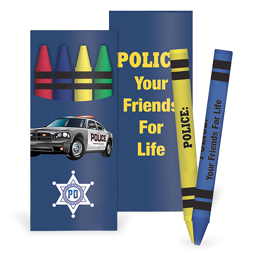 Product Photo 1 Police Your Friends For Life with Vehicles Crayon Pack, Stock