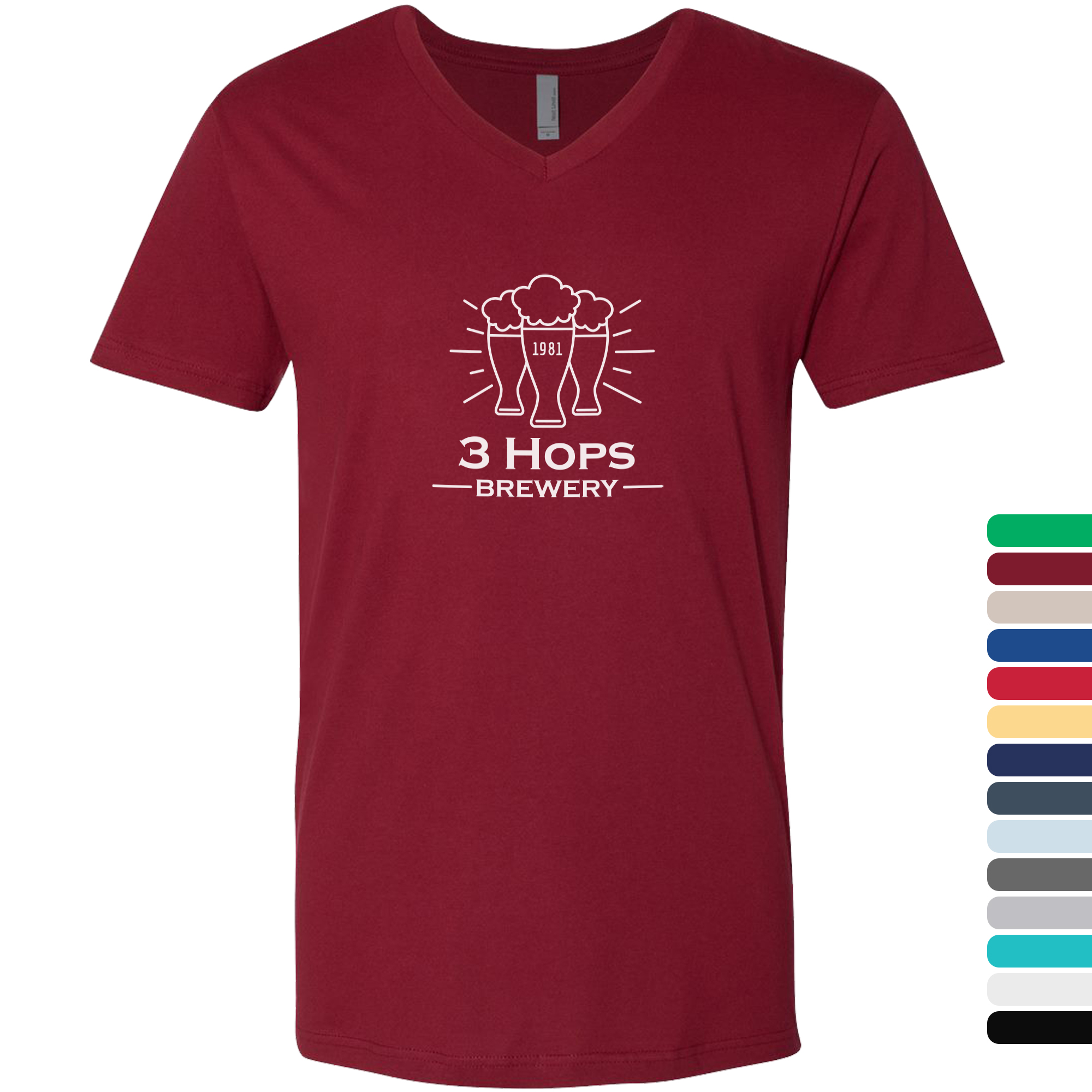 Product Photo 1 Next Level® Premium Cotton Men's V-Neck Tee