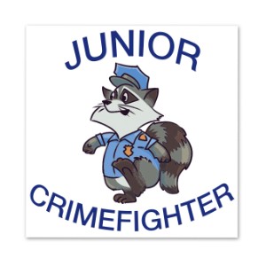 Junior Crimefighter Temporary Tattoo, Stock - FS2075
