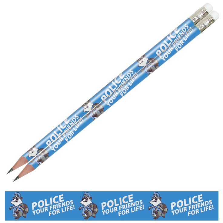 Product Photo 1 Police Your Friends For Life Full Color Pencil, Stock