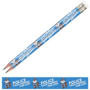 Police Your Friends For Life Full Color Pencil, Stock - PCL780