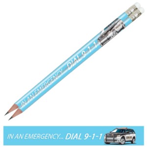 In an Emergency... Dial 9-1-1, Full Color Pencil, Stock - PCL785