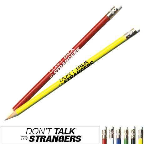 Product Photo 1 Don't Talk to Strangers Safety Pencil, Stock