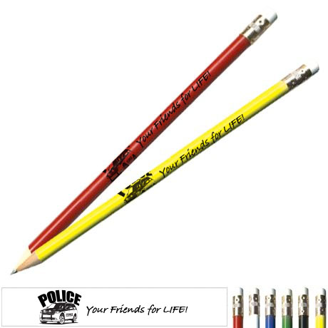 Product Photo 1 Police Your Friends For Life! Safety Pencil, Stock