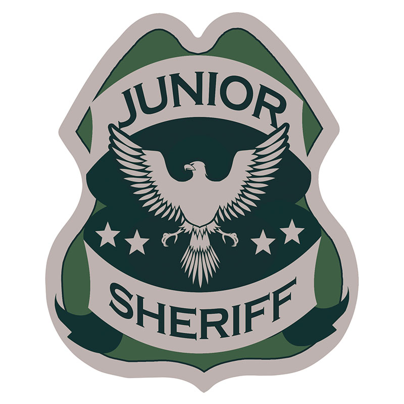 Product Photo 1 Junior Sheriff Foil Sticker Badge, Stock
